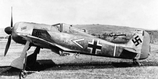 A captured Fw 190A whose pilot mistakenly landed in England in 1942 (Imperial War Museum)